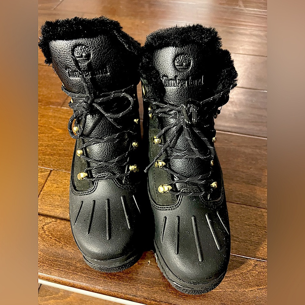 Timberland Euro Hiker Shell Toe Boots with Fur Inside